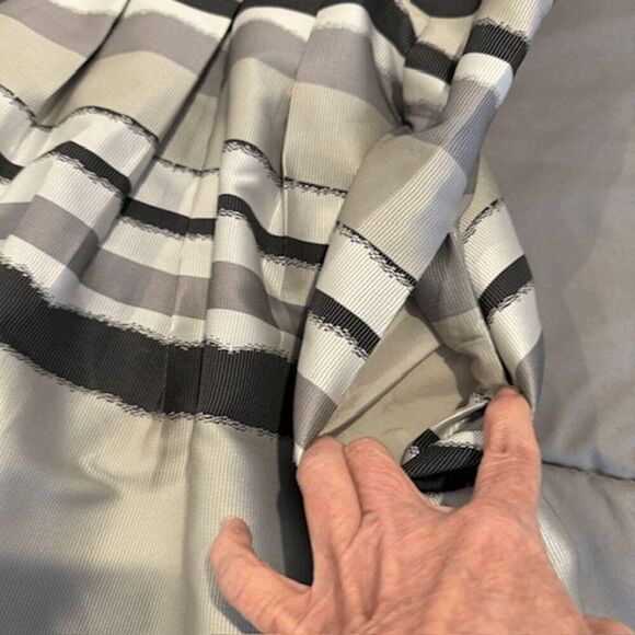 Boss Hugo Boss Diljana Dress Silver Gray Textured Sleeveless Cocktail Size 8 - Picture 8 of 16